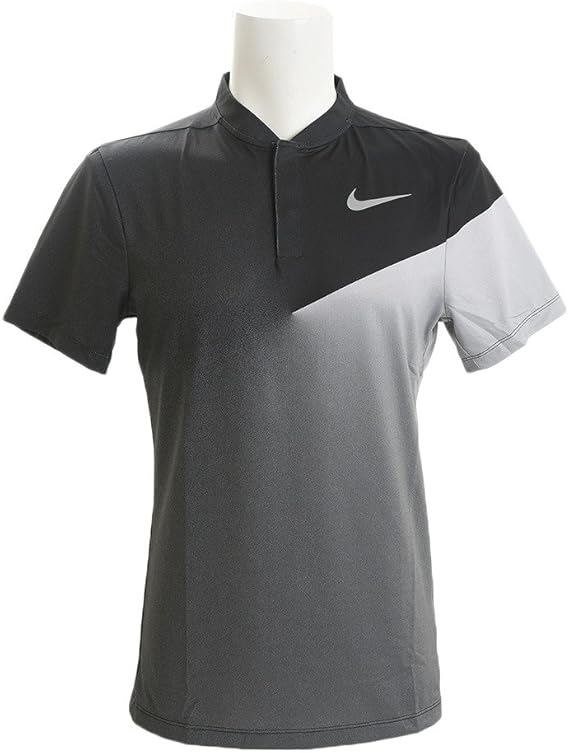 Amazon ナイキゴルフ Nike Golf Dri Fit モダンフィット Ho プリント ショートスリーブポロ 010 ブラック フラットシルバー M ポロシャツ 通販