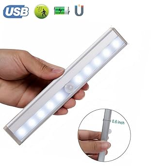 TKSTAR 10LED infrarrojos Sensor de movimiento luz, DIY stick-on ...