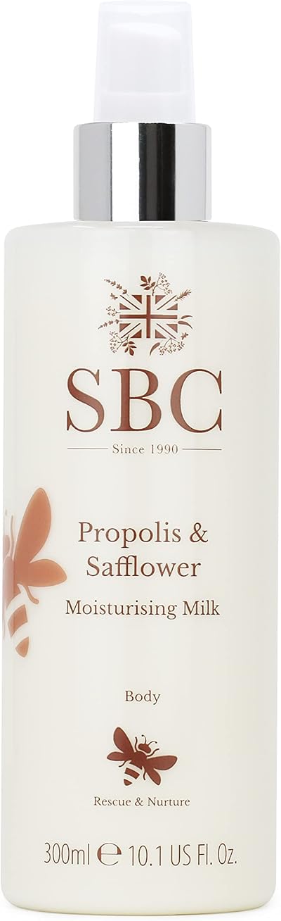 SBC Skincare Propolis Safflower Moisturising Milk 300ml Skin Smoothing Body