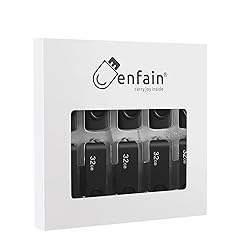 Enfain USB 2.0 16GB Flash Drives 10 Pack All Black