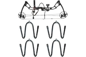Kesywale Bow Hanger Wall Mount Adjustable Bows Holder Storage Wall Rack to Display Your Bow, Pack of 4 (4)