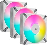 Corsair iCUE AF120 RGB Elite 120mm Triple Fan Kit White