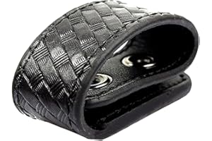 LytHarvest Basketweave Belt Keepers for Police Duty Belt, Law Enforcement Hidden Snap Duty Belt Keepers (4-Pack)