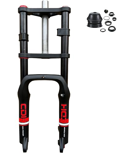 FOURCHE VTT 26'' RIGIDE CINTREE ACIER CHROME AVEC TASSEAUX PIVOT FILETE 22,2mm - 1