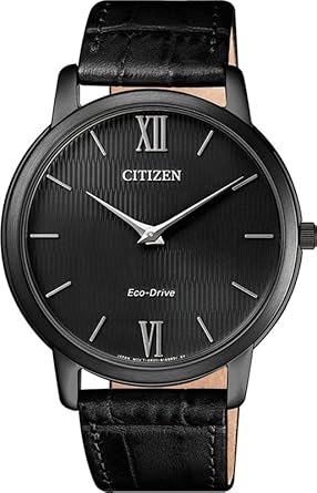 Slim Analog Black Dial Mens Watch - AD64NL02