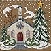 Country Church Beaded Counted Cross Stitch Kit Mill Hill 2006 Buttons Beads Winter MH146302