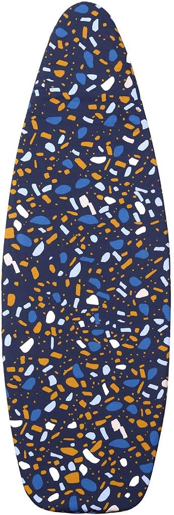 Time2Shop Adjustable Ironing Board Cover Scorch Resistant Coating - Extra Thick Padding 52 x 144cm(Terrazzo)