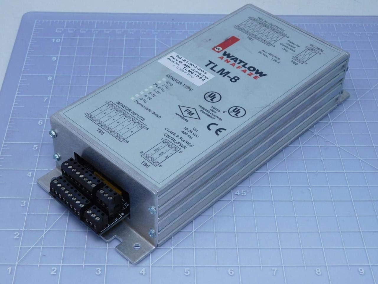 Watlow Anafaze TLM-8 88-21500-205 Thermal Limit Monitor T145264