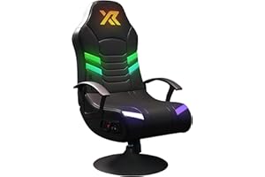 X Rocker PC Computer Gaming Desk Chair, Built-in Audio, College Dorm Essentials for Guys and Girls, Bedroom, Dorm Room Essentials, Foldable, Gifts for Gamers