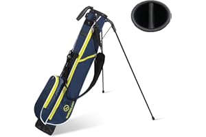 T WINSOLOGY Small Golf Stand Bag Lightweight Golf Easy Carry Bag with Strap and Stand for The Driving Range, Par 3 and Executive Courses Small Golf Bags for Men or Women.