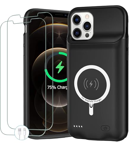 Amazon.com: Battery Case for iPhone 12/12 Pro,Upgraded 10000mAh