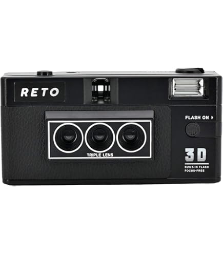 フィルムカメラ RETO3D Amazon.com : RETO Reto3D 35mm 3D Film Camera - Retro Lenticular 3D
