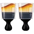 Amrules 2PCS Car Interior Detailing Brush, Auto Car Detailing Brush Dusting Brush, Soft Bristles Car Interior Cleaning Tool for Dashboard Interior, Exterior, Skylight, Leather, Dust Brush (Black)