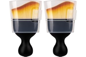 Amrules 2PCS Car Interior Detailing Brush, Auto Car Detailing Brush Dusting Brush, Soft Bristles Car Interior Cleaning Tool for Dashboard Interior, Exterior, Skylight, Leather, Dust Brush, Brown