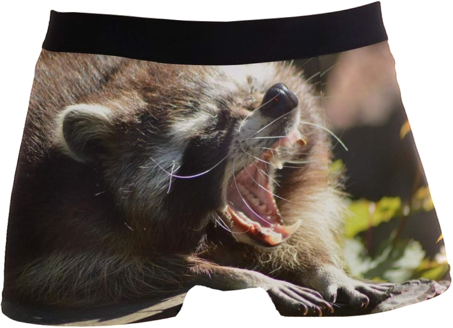Nigel SXXL Mens Boxer Briefs Boxers Underwear Comfort Open Mouth Funny Raccoon Amazon.co.uk