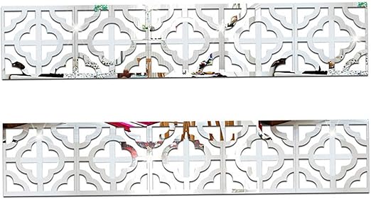 Amazon Com Yunzhongke 10pcs Set Lace Mirror Wall Stickers