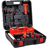STANDTALL Electric Car Jack Kit 5 Ton 12V Electric Jack for Car with Impact Wrench and Tire Inflator Pump for SUV Sedan Truck