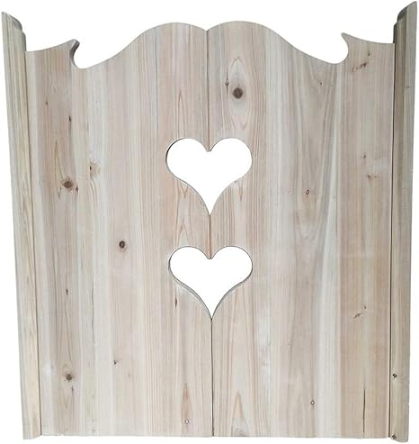 Amazon Co Jp Caijun スイングドアカフェドアウッドかわいいスタイルのバー入り口の ドア室内ドアパーティション未完 75cm 80cm幅 Color A Size 80x70cm ホーム キッチン