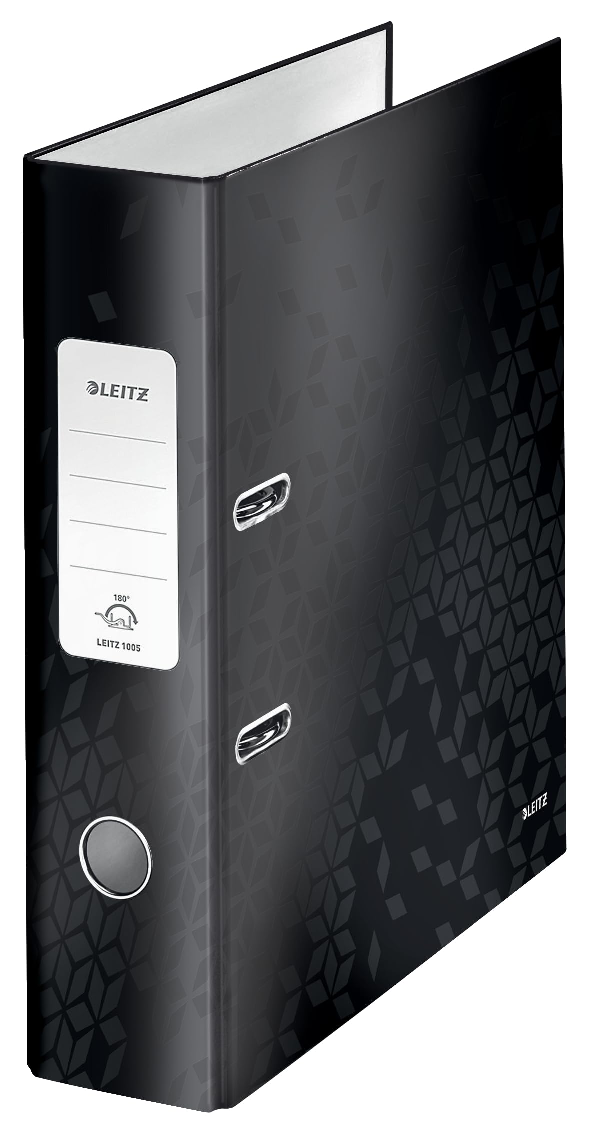 Leitz A4 Lever Arch File, Black, , 80 mm spine width, WOW Range, 10050095, Design may vary