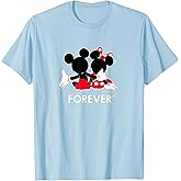 Disney Mickey and Minnie Mouse Silhouettes Forever T-Shirt Small