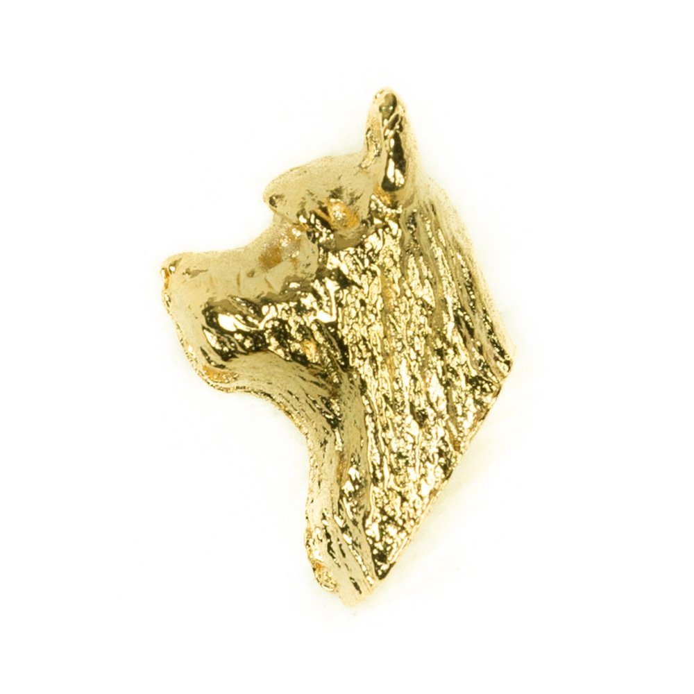 NORWICH TERRIER Made in U.K Artistic Style Dog Clutch Lapel Pin Collection 22ct Gold Plated