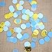 Mybbshower Metallic Gold Blue Wedding Paper Confetti Boy Birthday Baby Shower Party Decorations 5000 Plus