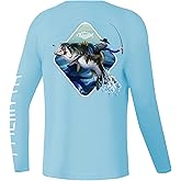 Palmyth Boys Fishing Shirt Youth Long Sleeve T-Shirt UPF 50+ Sun Protection