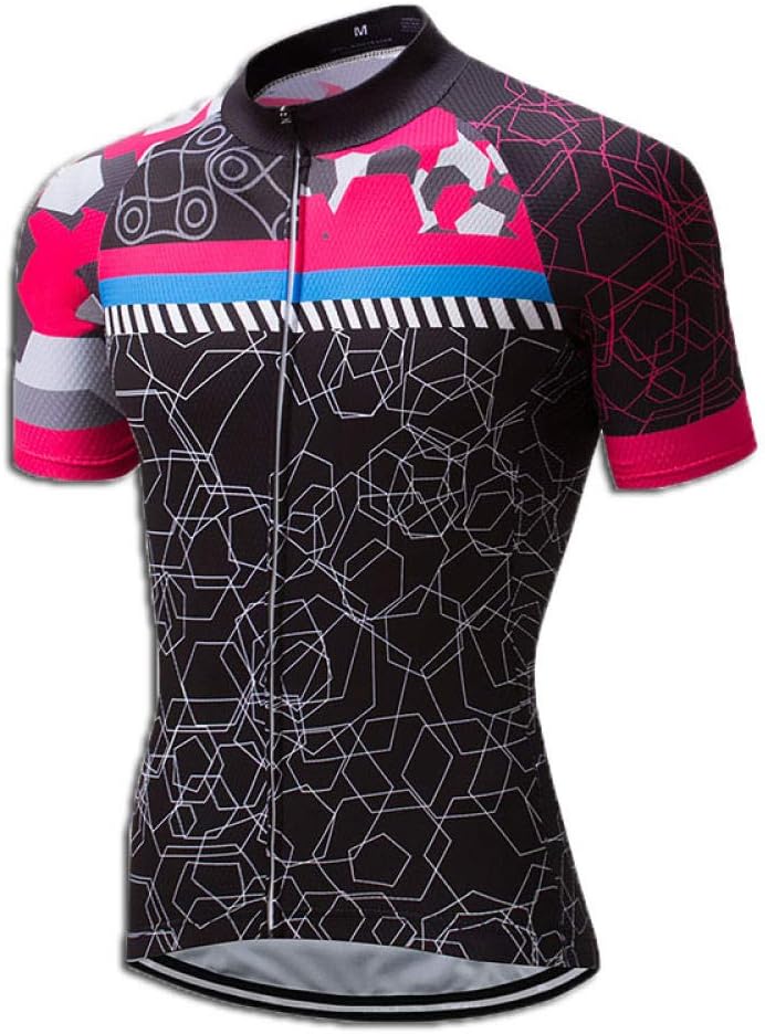 geometric cycling jersey