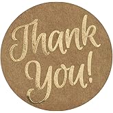 Great Papers! Thank You Stickers, Self-Adhesive, for Small Businesses, Gifts, and Weddings, 250 Pack (2017012)