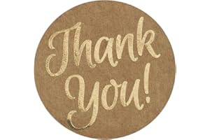 Great Papers! Thank You Stickers, Self-Adhesive, for Small Businesses, Gifts, and Weddings, 250 Pack (2017012)