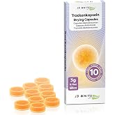 JB White 10x Hearing Aid Drying Capsules | For Charging Cases: Fits in the lid of Phonak, Sonova, Unitron and Starkey charger case. Removes moisture