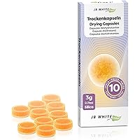 JB White 10 Hearing Aid Drying Capsules for Phonak Charger Case, C&C Dry-Cap, Starkey and Unitron Box | Dehumidifier Puck, Or