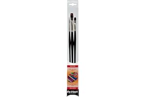 DA VINCI BRUSHES da Vinci Oil & Acrylic Series 4221 Top Acryl Long-Handled Paint Brush Set, Multiple Sizes, 3 Brushes (Series 7185, 7485, 7785)