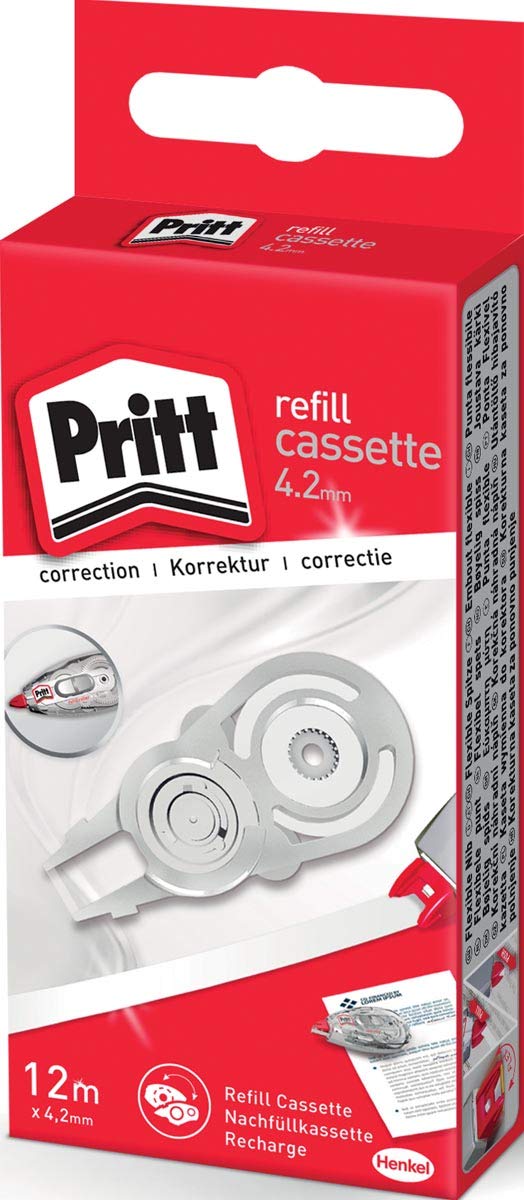 Pritt PRX4H Correction Roller Refill Cassette Tape Length 12 m Width 4.2 mm Pack of 10