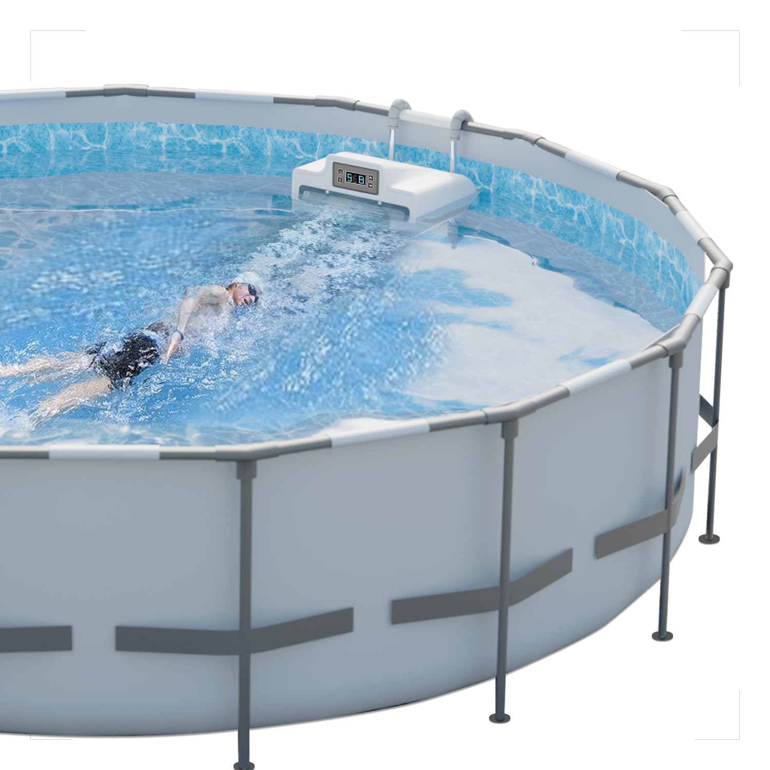 Photo 1 of ***THIS CONTAINS MULTIPLE PACKAGES***


Fanceswim Swimming Pool Current Machine, Hanging Water Wave Maker for Swimming Training/Fitness/Relaxation, High Flow Swim Current Generator, Applicable to Frame Above Ground Pools, 110V/60Hz