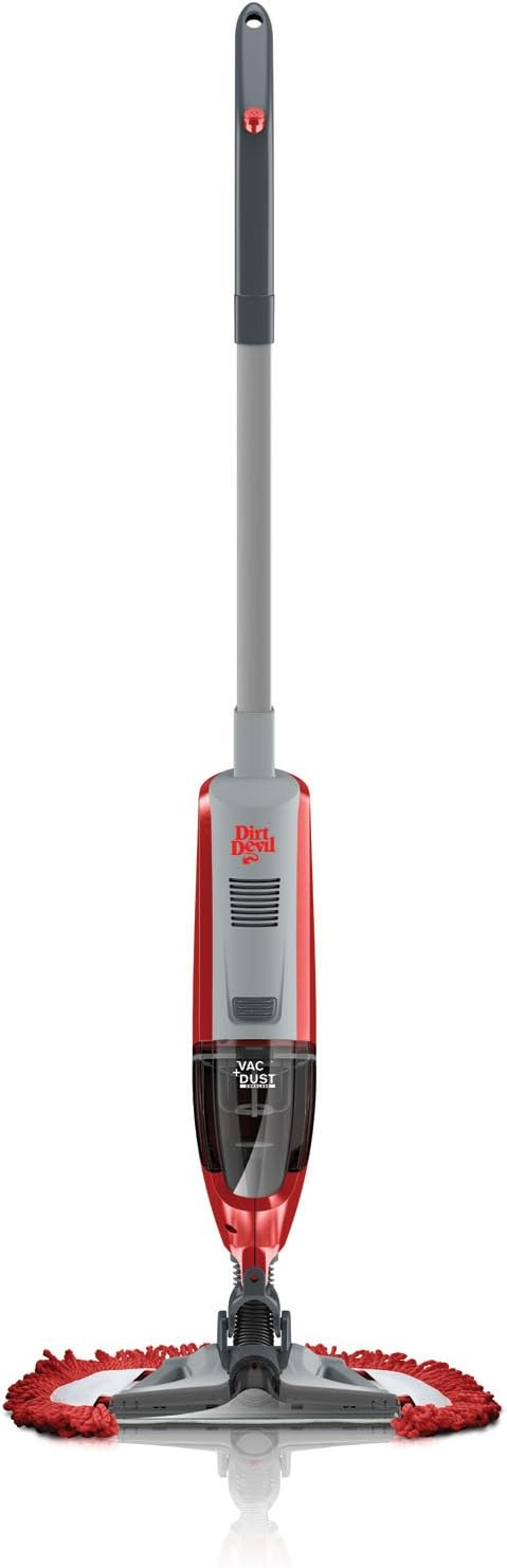 Dirt Devil D2 BD21005u Vac+Dust 10.8V Cordless Bagless Vacuum with Swipes Microfiber Scrubbing Pad, White