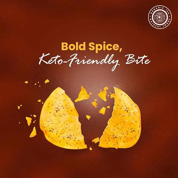 BEAN BITES | SPICY CRACKLE LENTIL CRISP 3.53 OZ (100 G) | MINI POPPADOM SNACK | ROUND CRUNCHY CRISPS | MILD SPICY | HEAT IN OVEN (UP TO 60 SECS) | PLANT BASED PROTEIN BY PRIDE OF INDIA