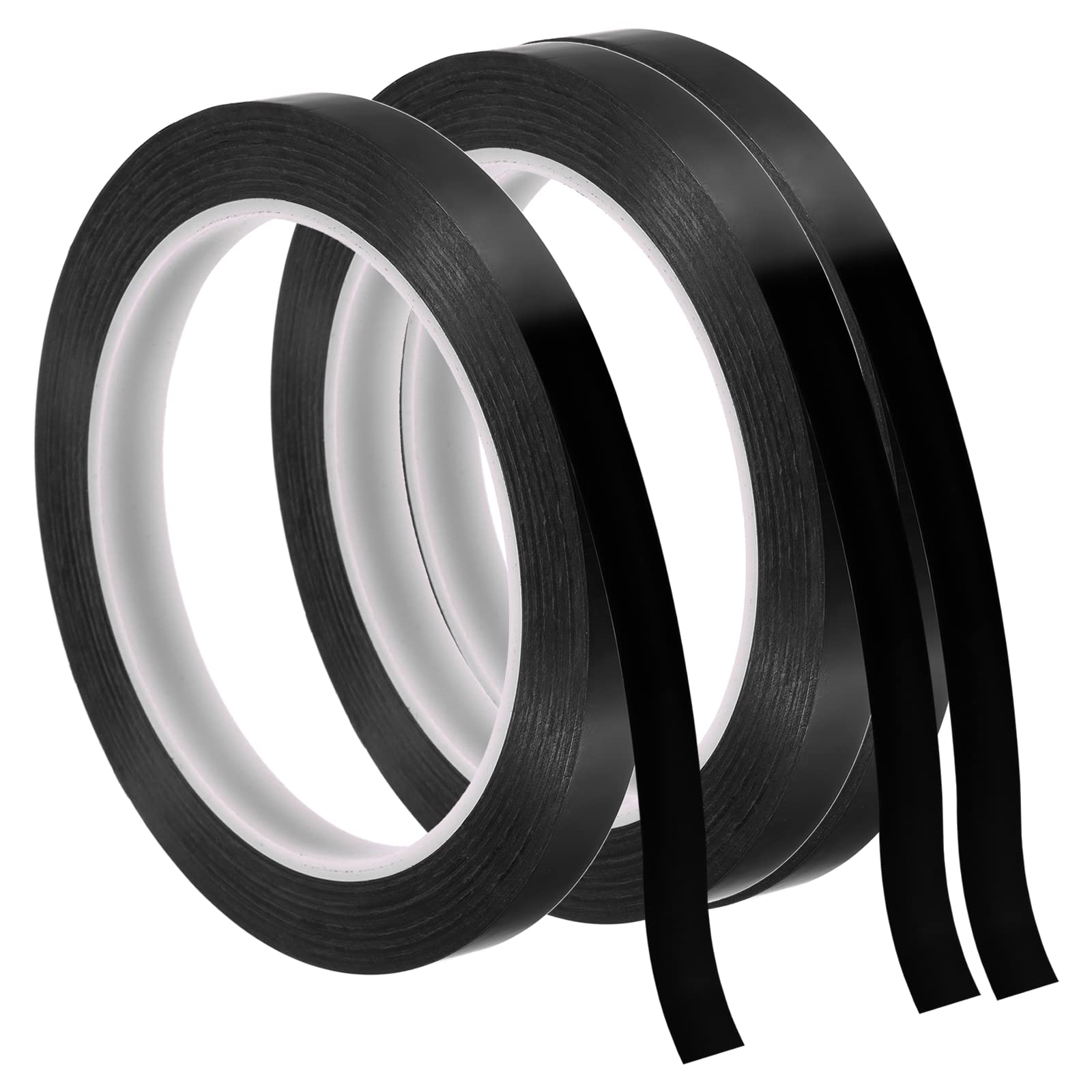 PATIKIL Whiteboard Tape 10mm X 66m, 3 Pack Thin Dry Erase Tape for Graphic Chart Marking DIY Art, Black