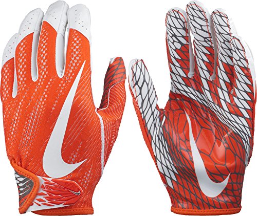 orange nike football gloves