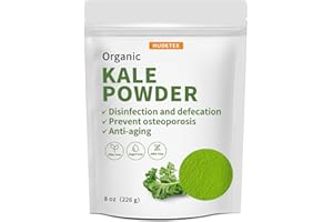 Hudetex Kale Powder Organic - Green Juice Powder for Kale Drink，Supports Immune System & Digestive Function,Keep Youth,Rich in Dietary Fiber & Mineral, Vegan, 8oz