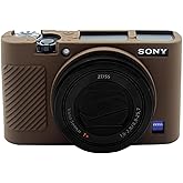Easy Hood RX100 VII Case,Soft Silicone Protective Cover Protector Skin for Sony DSC-RX100 III RX100 V RX100 IV RX100 VII Digital Camera (Coffee)