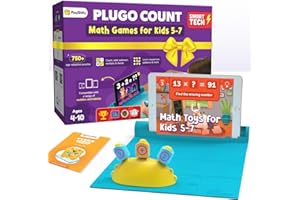 PlayShifu Math Games for Kids 5–7 – Plugo Count | STEM Learning Toy with Numbers & Operators | Fun Interactive Math Kit | Christmas Gift for Children