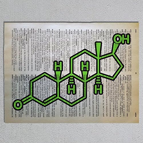 Nandrolone Molecule Dictionary Page Art Print