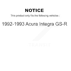 SIM Front Rear Semi-Metallic Brake Pads Kit