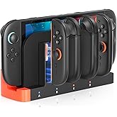 Switch 2 Controller Charger, [Dual-Direction Charging] Dockable Charging Dock for Nintendo Switch 2- FastMagnetic Charger for Joycon 2 with LED Indicator - NS 2 Charge Dock
