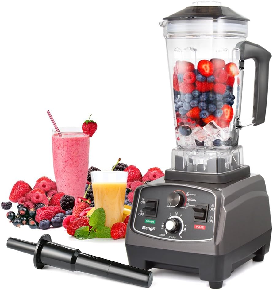 Professional Blender MENGK 1400W High Speed Electric Total Nutrition Food Processors with 67oz