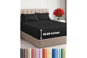 Extra Deep Pocket Queen Sheets - 4 Piece Breathable & Cooling Bed Sheets - Hotel Luxury Bed Sheet Set - Soft, Wrinkle Free & 