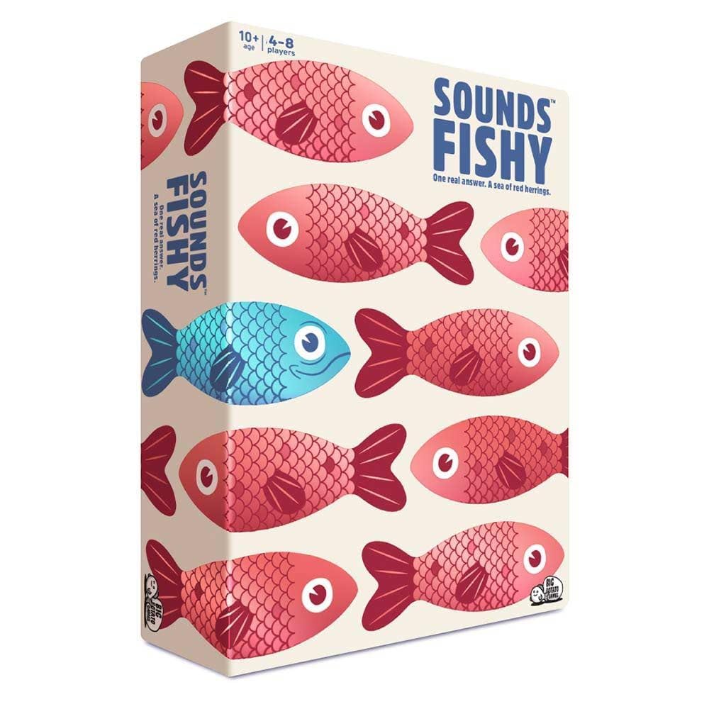 Sounds Fishy Card Game – Fast-Thinking Bluffing Family Game for Kids 10+ & Adults | Fun Party Card Game | Best New Family Quiz Game