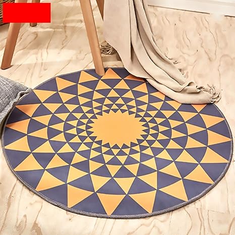 Amazon Com Xiaofei Round Area Rug Flannel Round Carpet European