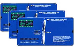 Original E-Z Grader E-Z Grader, Large Print, Blue, Pack of 3
